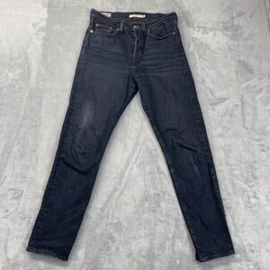Levi's Wedgie Skinny Jeans Womens 25 (28x29) Black Denim Dark Wash Button Fly